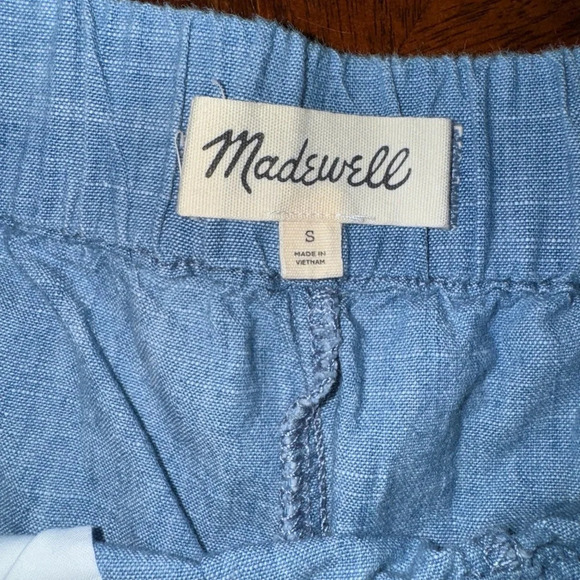 Madewell Women's Chambray Pull-On Shorts High Rise Light Blue Size Small - Picture 5 of 12